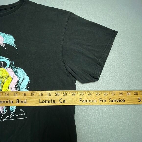 Kurt Cobain Nirvana T-Shirt Men's Large Black Abstract - Picture 5 of 7